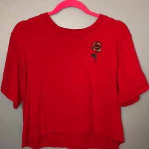 short sleeve crop top